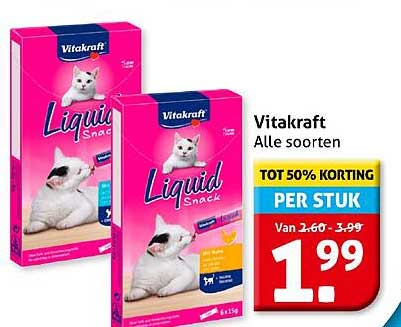 Vitakraft Liquid Snack - Alle soorten