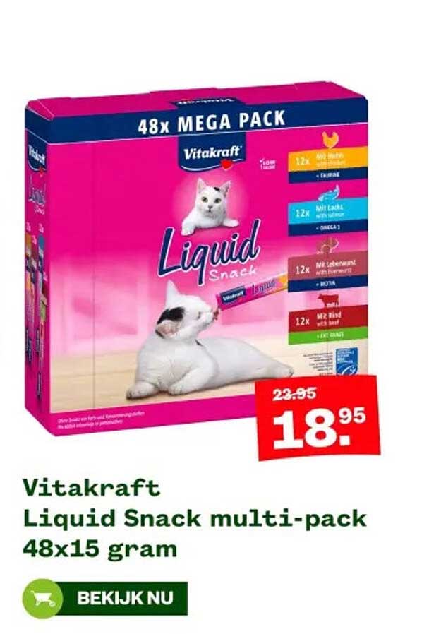 Vitakraft Liquid Snack multi-pack 48x15 gram