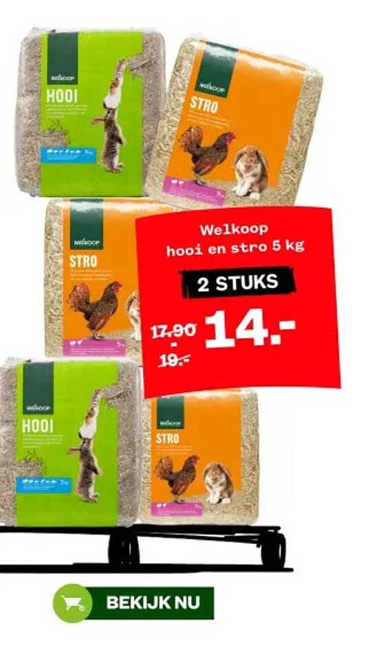 Welkoop hooi en stro 5 kg