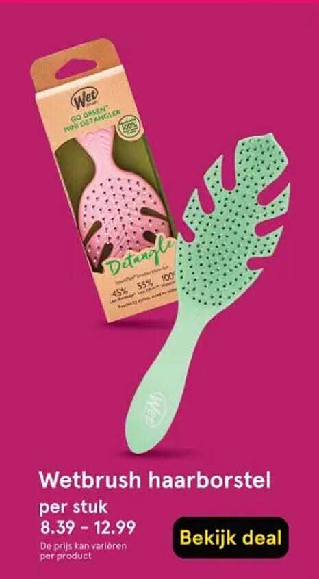 Wetbrush haarborstel per stuk