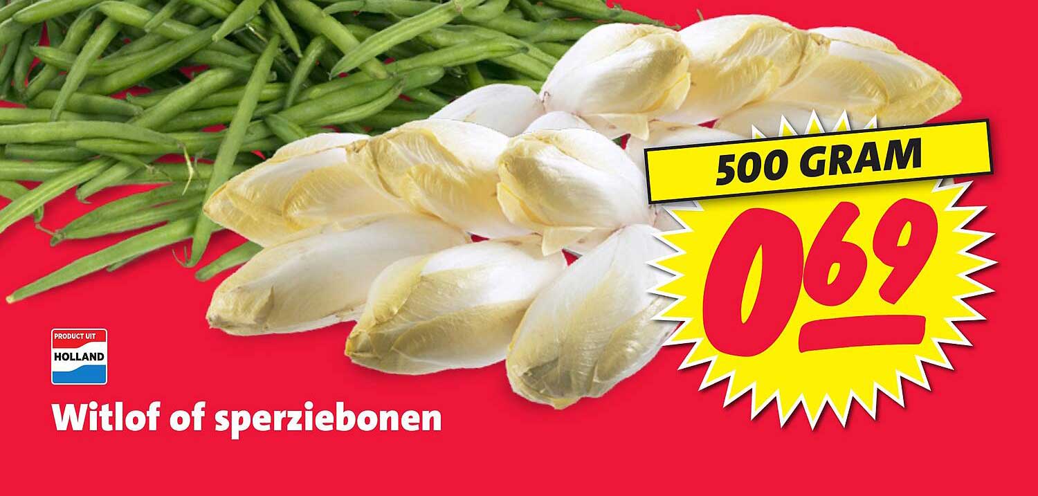 Witlof of sperziebonen