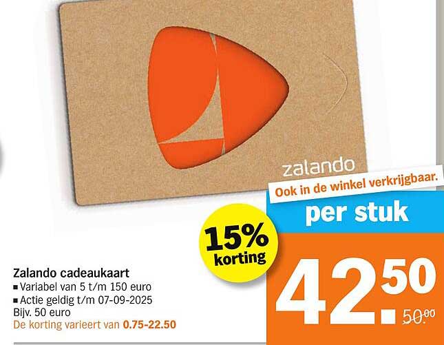 Zalando cadeaubkaart