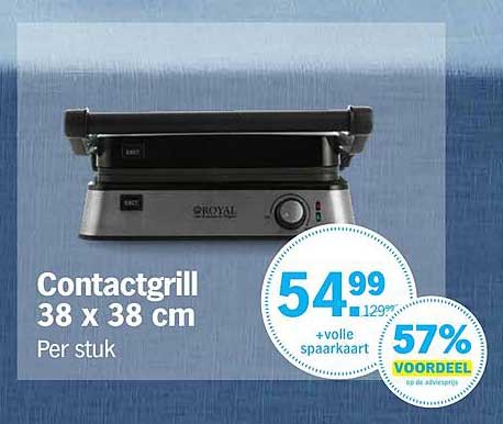 Contactgrill 38 x 38 cm