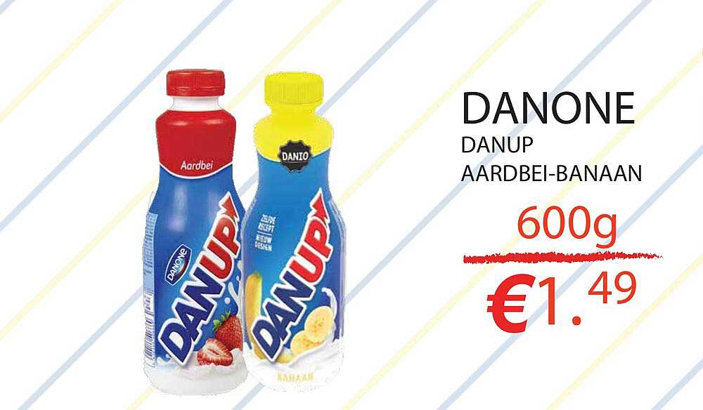 DANONE DANUP AARDBEI-BANAAN