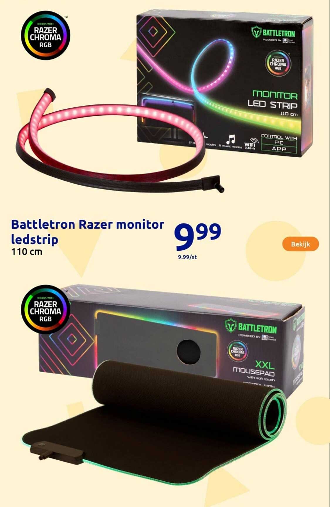 Battlettron Razer monitor ledstrip