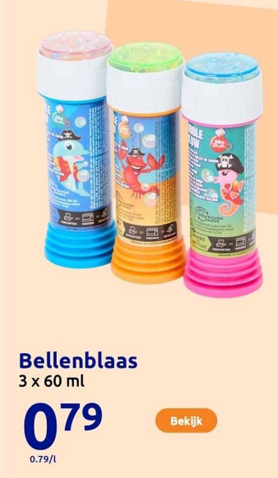 Bellenblaas 3 x 60 ml
