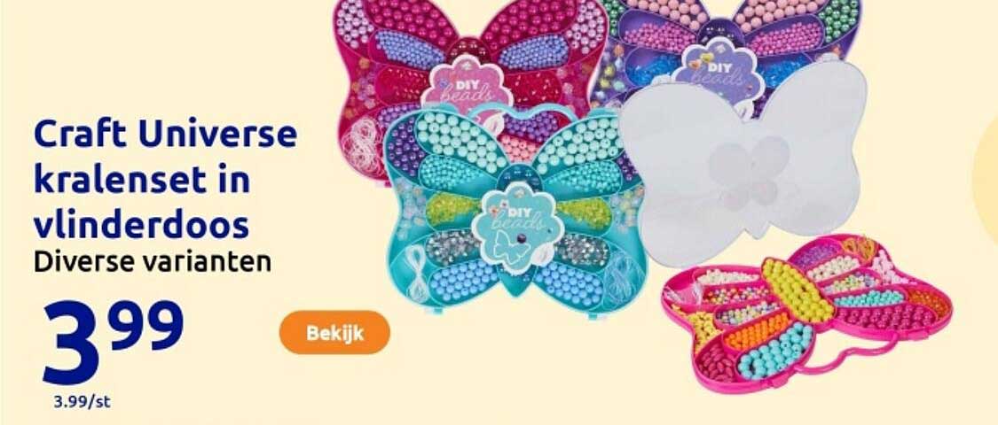 Craft Universe kralenset in vlinderdoos