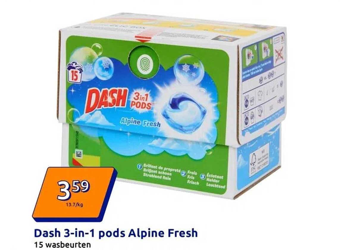 Dash 3-in-1 pods Alpine Fresh