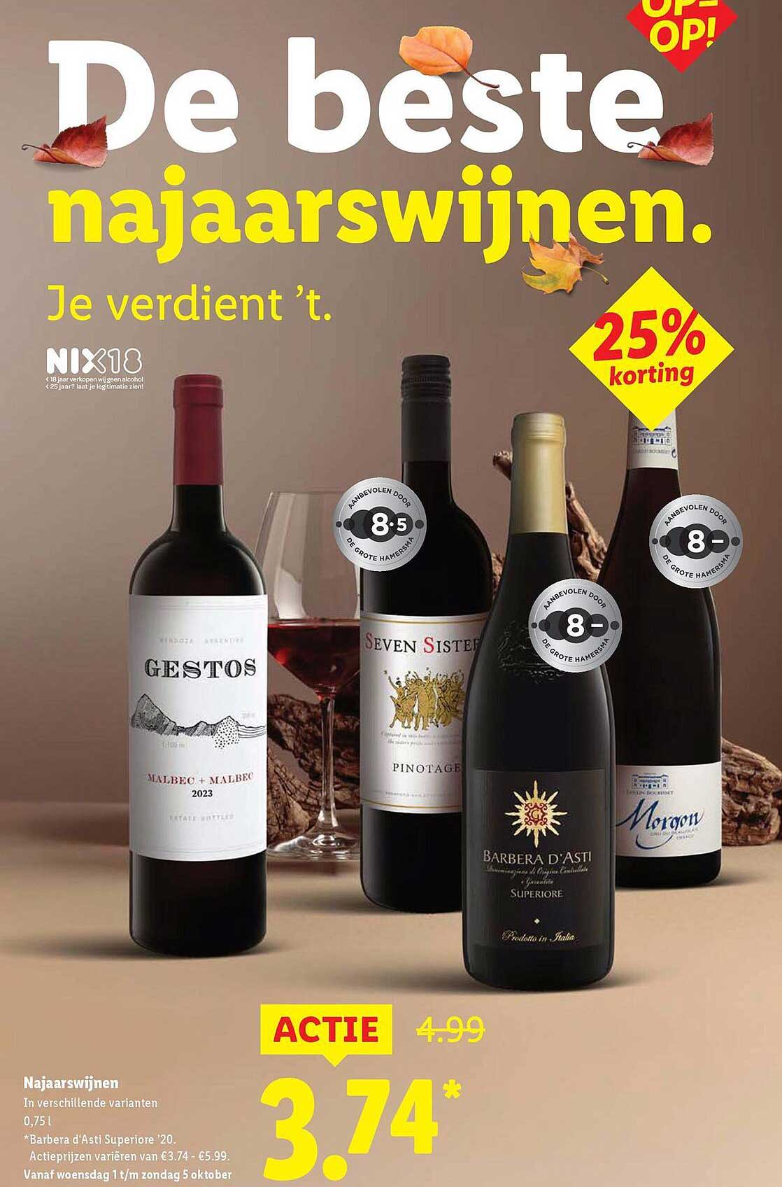 De beste najaarswijnen.