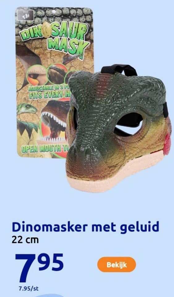 Dinomasker met geluid