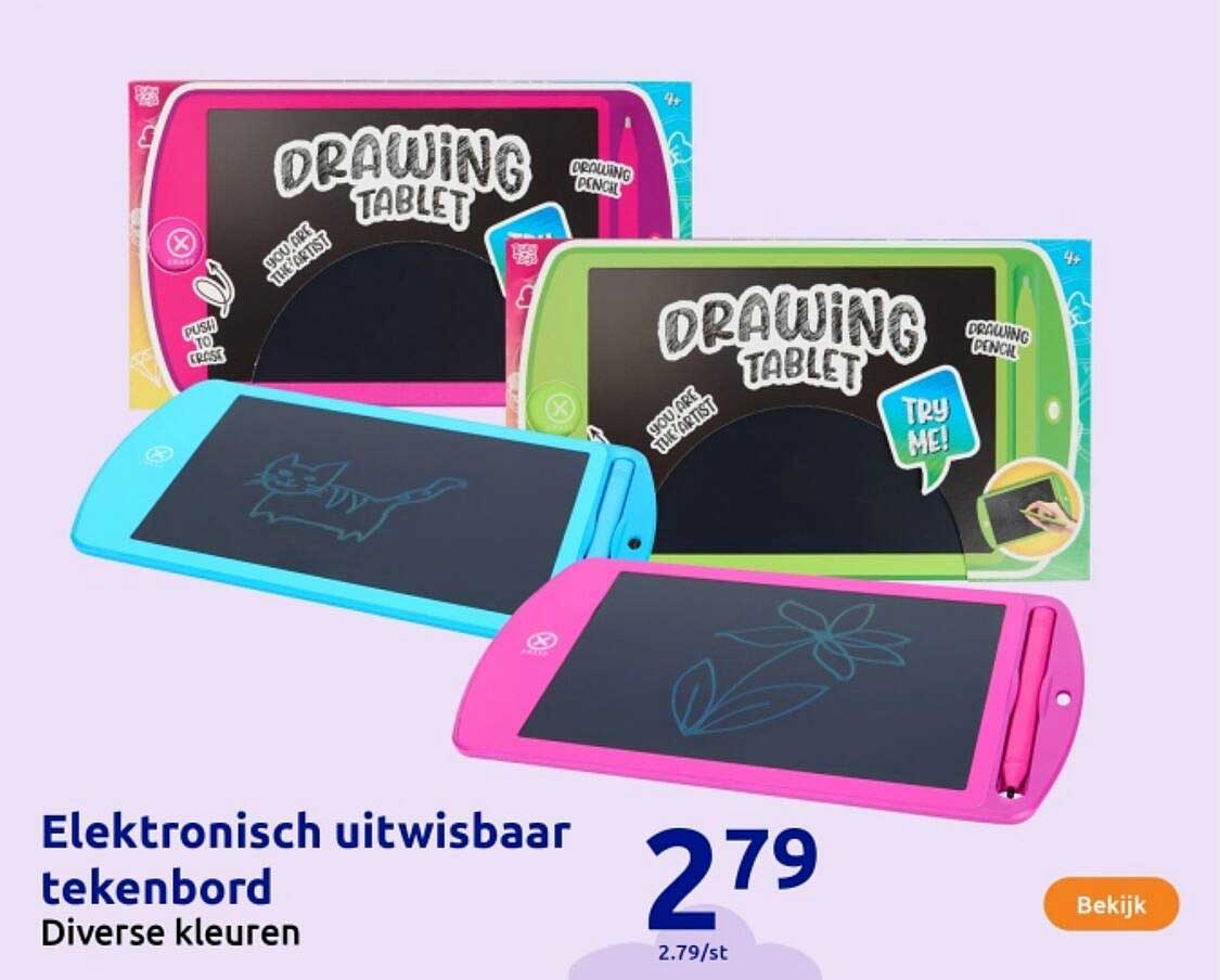 Elektronisch uitwisbaar tekenbord