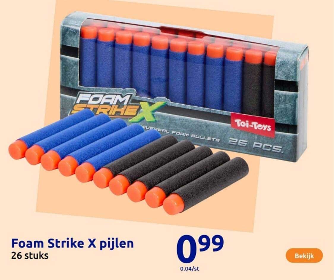 Foam Strike X pijlen 26 stuks
