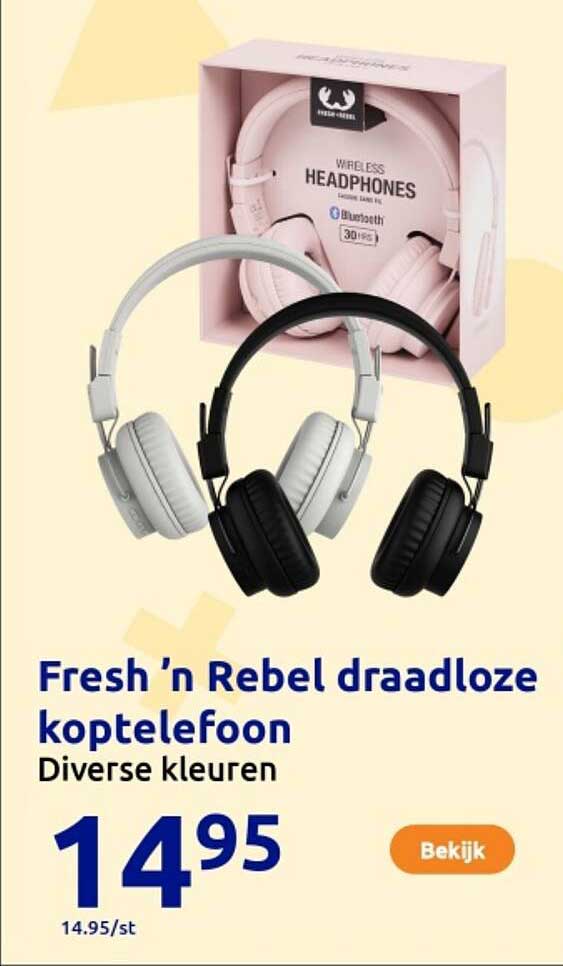Fresh ’n Rebel draadloze koptelefoon