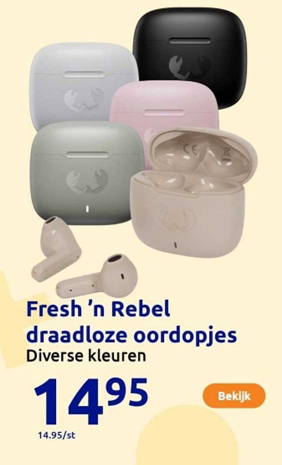Fresh 'n Rebel draadloze oordopjes