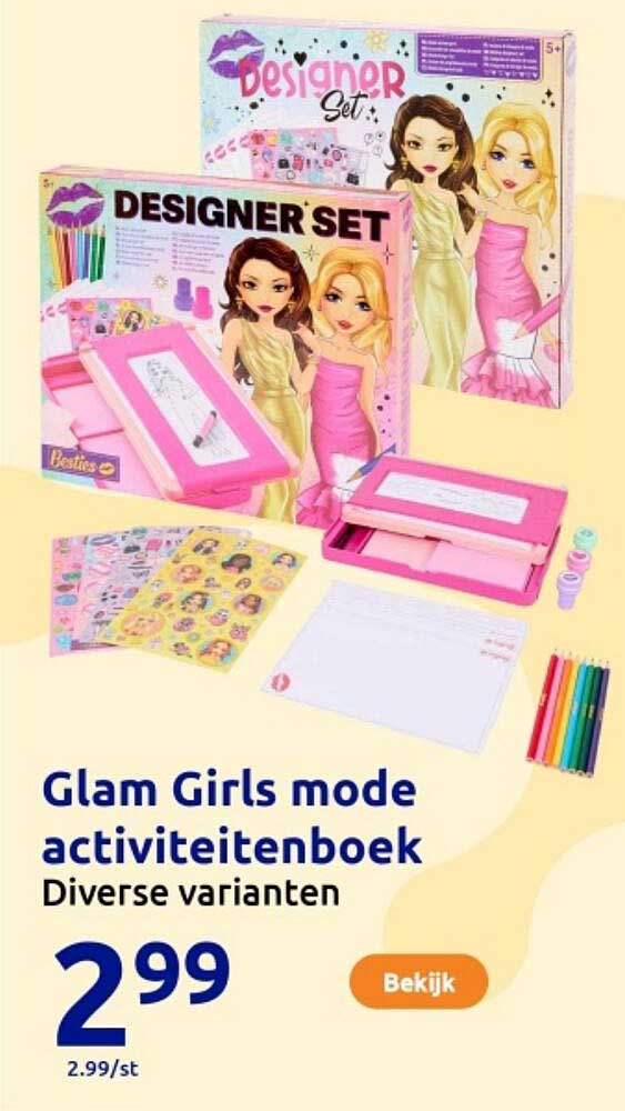 Glam Girls mode activiteitenboek Diverse varianten
