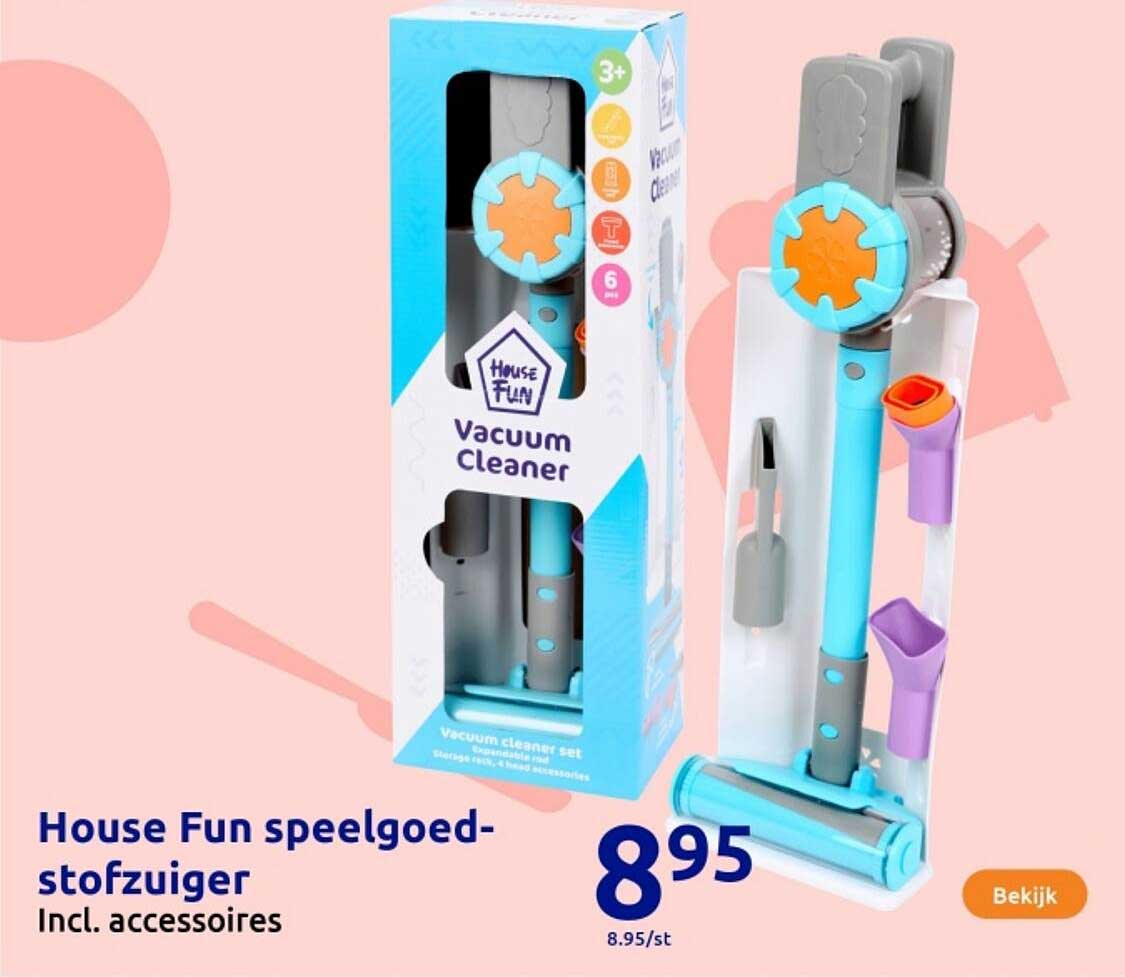 House Fun speelgoed-stofzuiger
