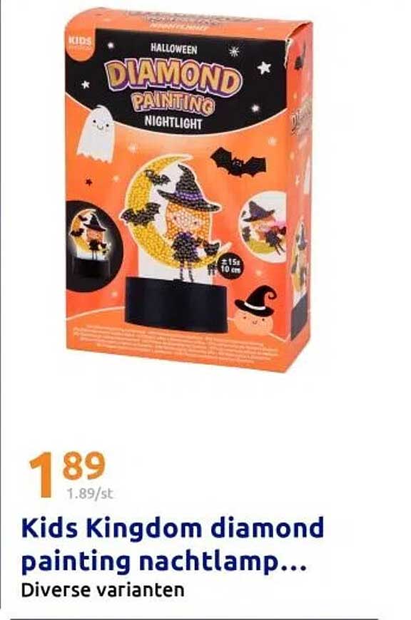 Kids Kingdom diamond painting nachtlamp...