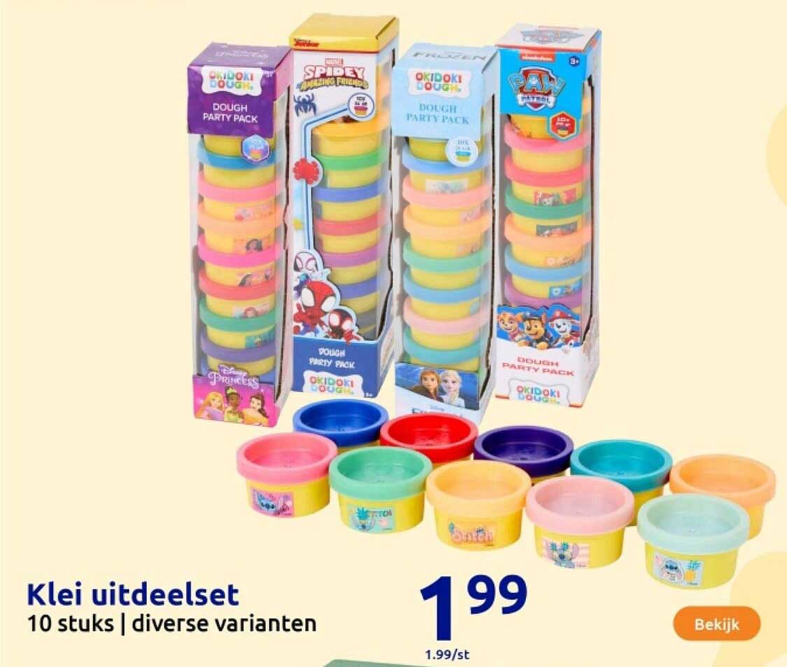 Klei uitdeelset