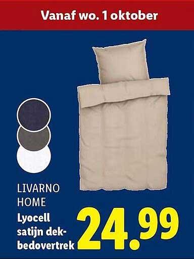 LIVARNO HOME Lyocell satijn dekbedoverdek
