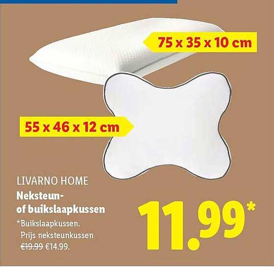 LIVARNO HOME Neksteun- of buikslaapkussen