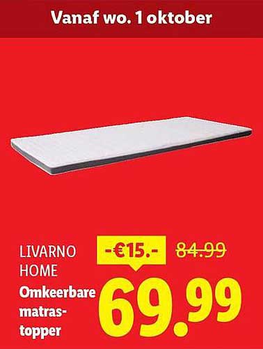 LIVARNO HOME Omkeerbare matras-topper