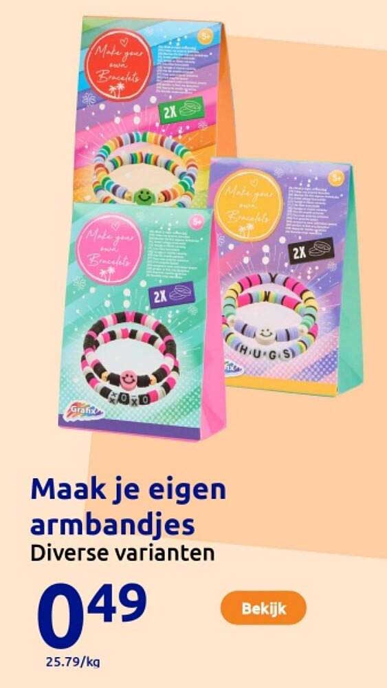 Maak je eigen armbandjes Diverse varianten