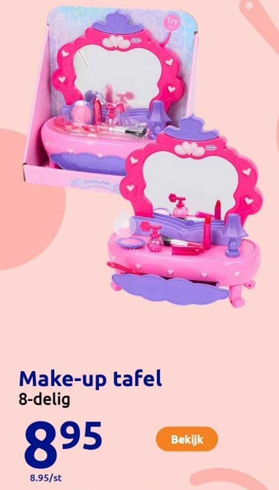 Make-up tafel 8-delig