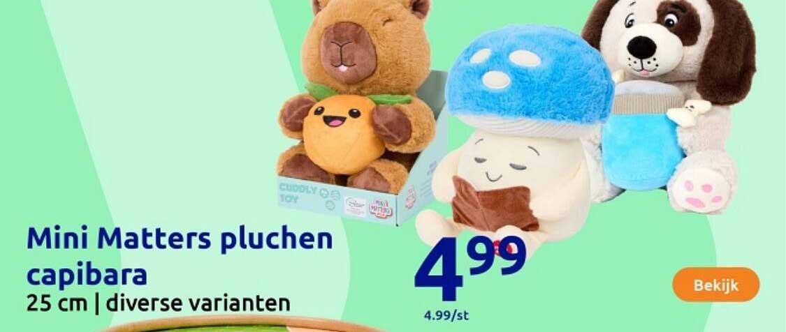 Mini Matters pluchen capibara