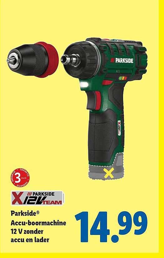 Parkside® Accu-boormachine 12 V zonder accu en lader