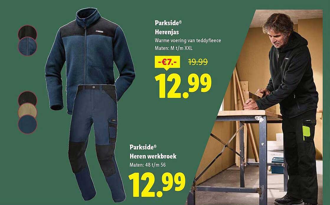 Parkside® Herenjas en Parkside® Heren werkbroek