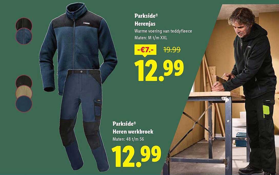 Parkside® Herenjas en Parkside® Heren werkbroek