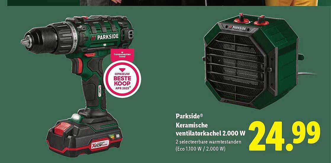 Parkside® Keramische ventilator kachel 2.000 W