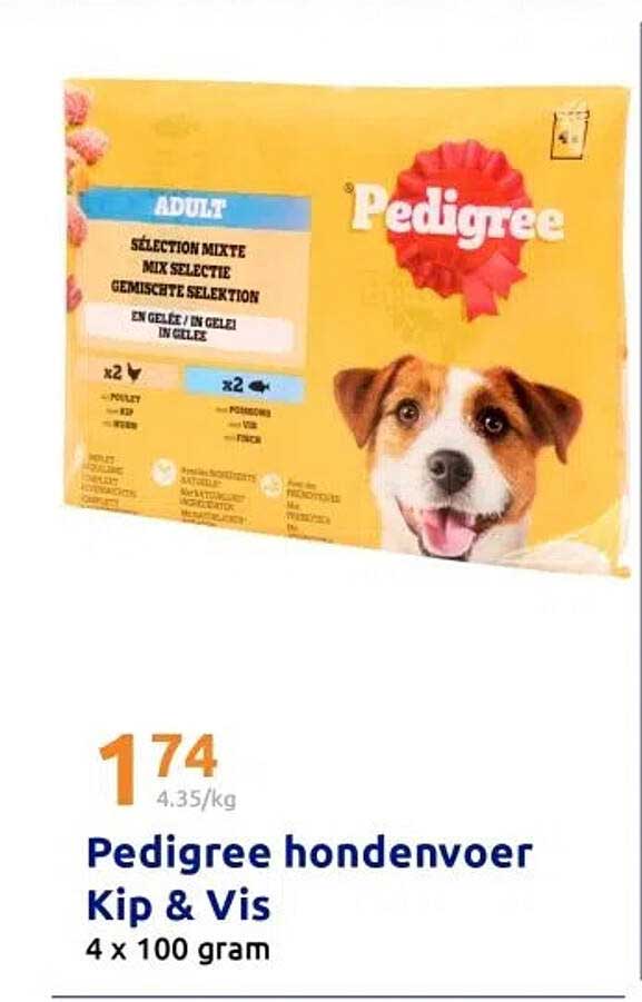 Pedigree hondenvoer Kip & Vis