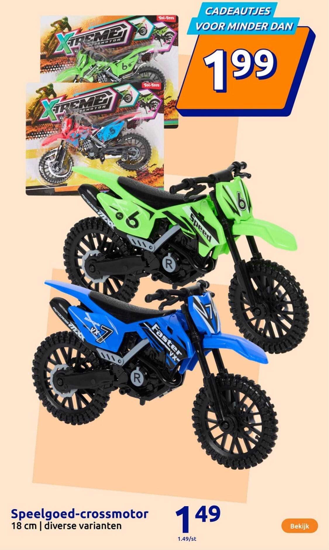 Speelgoed-crossmotor