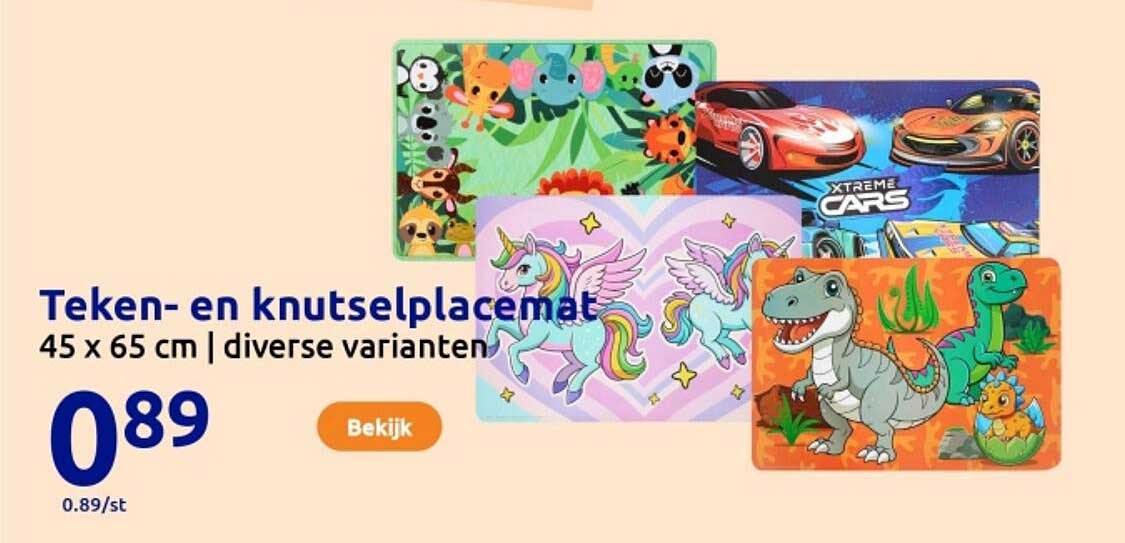 Teken- en knutselplacemat