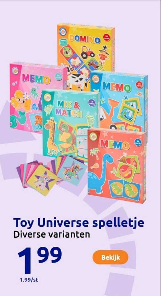 Toy Universe speltje Diverse varianten