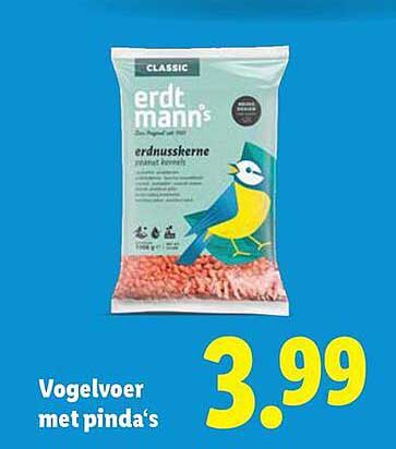 Vogelvoer met pinda's