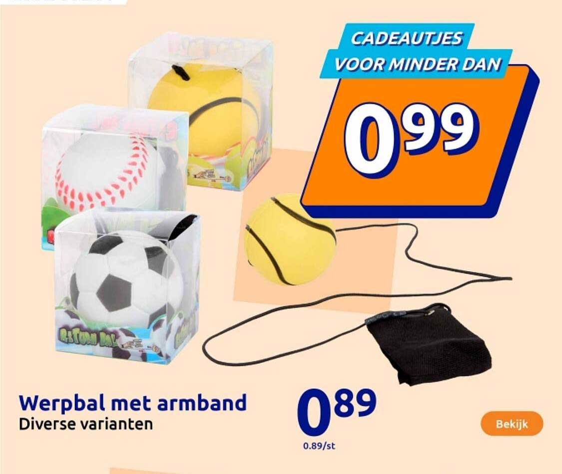 Werpbal met armband - Diverse varianten