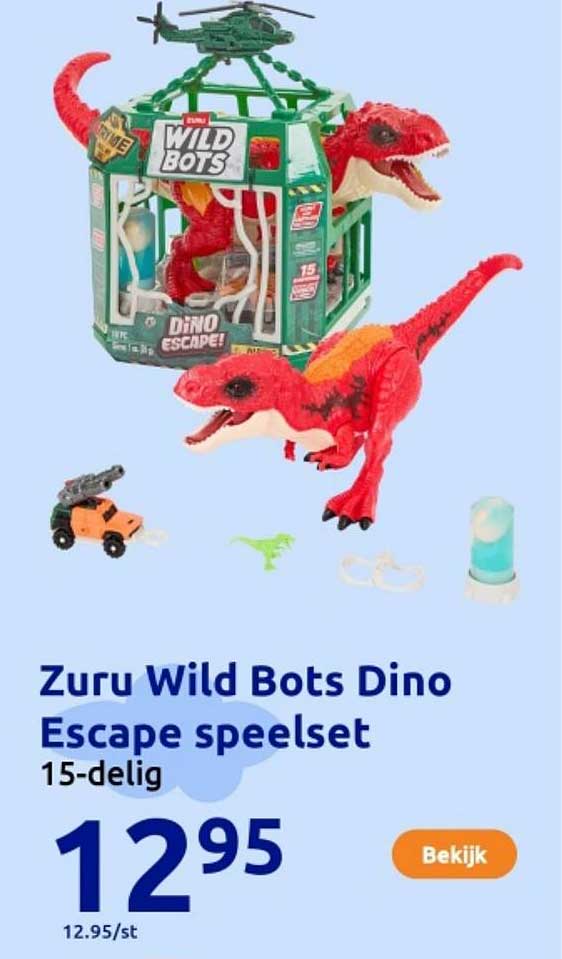 Zuru Wild Bots Dino Escape speelset 15-delig