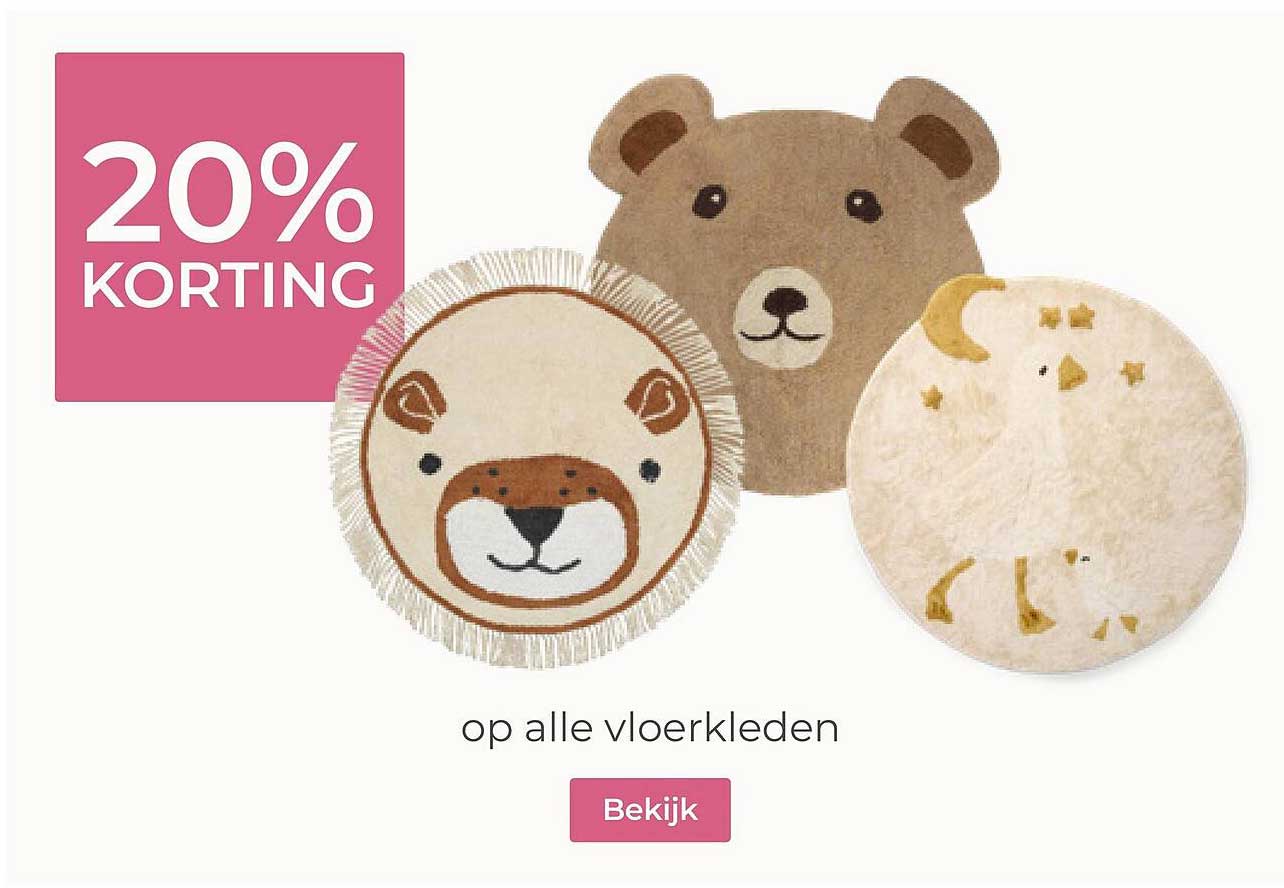 20% KORTING op alle vloerkleden
