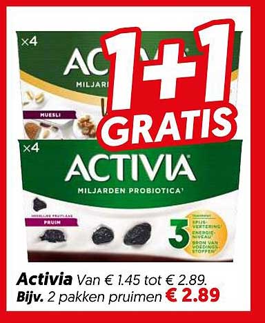 Activia 1+1 GRATIS