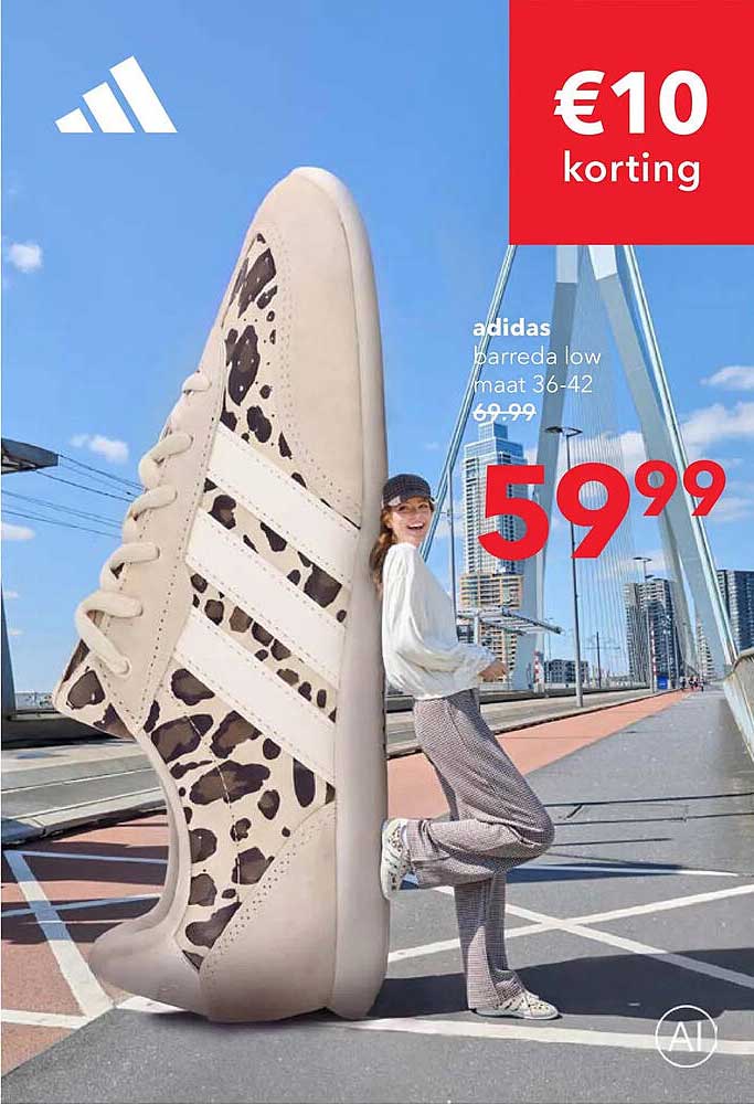adidas barreda low maat 36-42 €10 korting