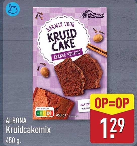 ALBONA Kruidcakemix 450 g. OP=OP
