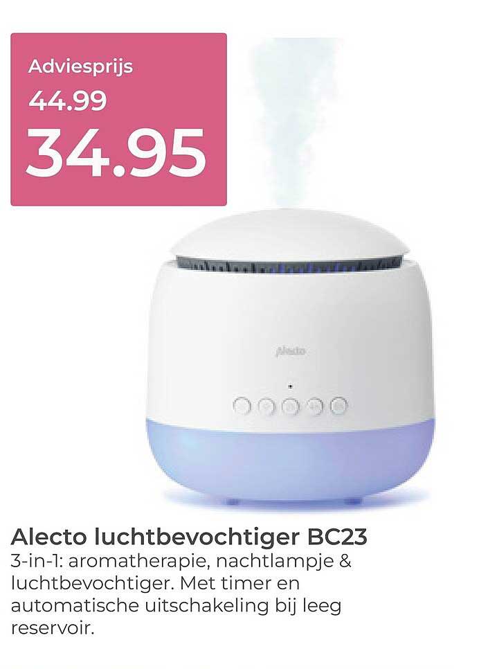 Alecto luchtbevochtiger BC23