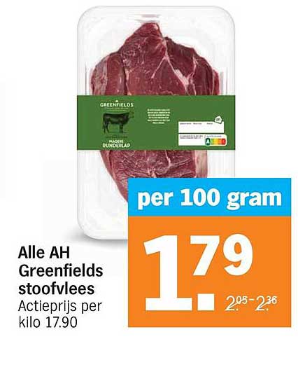 Alle AH Greenfields stoofvlees