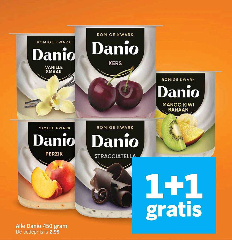 Alle Danio 450 gram 1+1 gratis