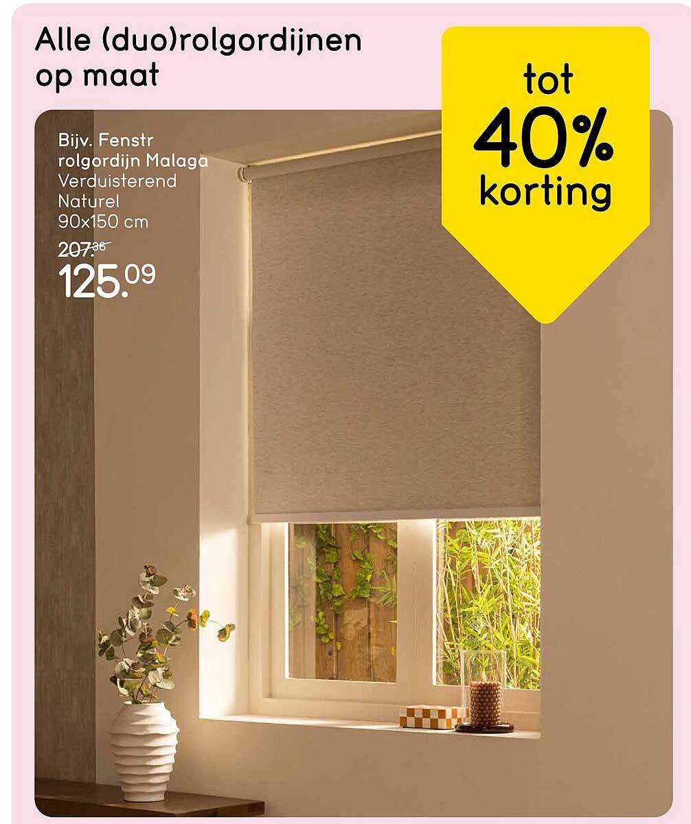 Alle (duo)rolgordijnen op maat