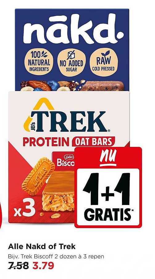 Alle Nakd of Trek 1+1 gratis