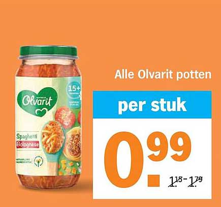 Alle Olvarit potten per stuk