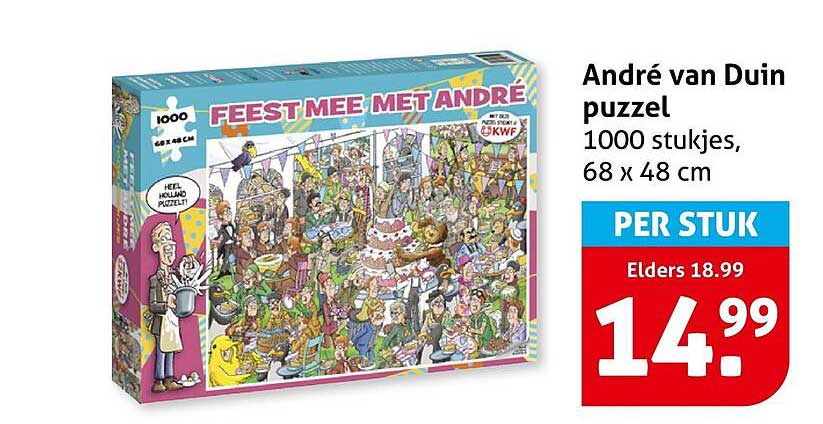 André van Duin puzzel 1000 stukjes, 68 x 48 cm PER STUK